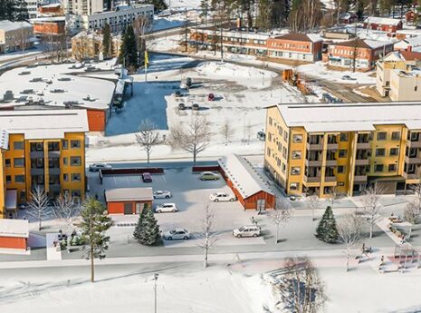 sustainable residential building from logs