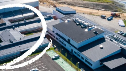 Kuva Outokummun koelaitoksen alueesta.