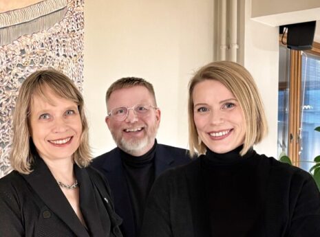Näkymä partners Tiina Perälä, and Matti Liski, alongside Jenni Lautso, Division Director at Sweco.