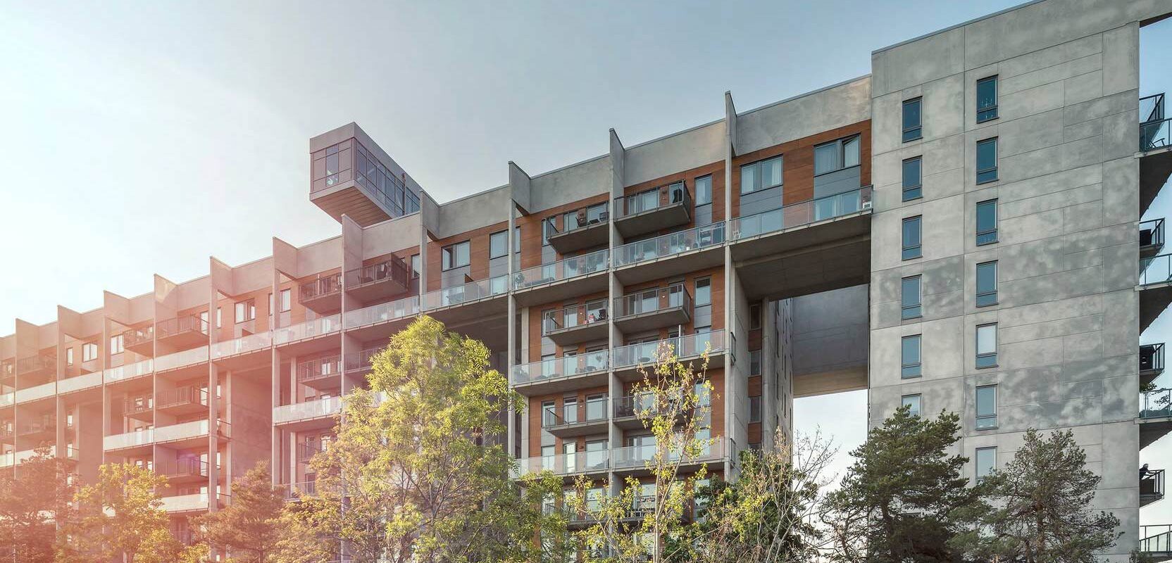 MOdern appartment building